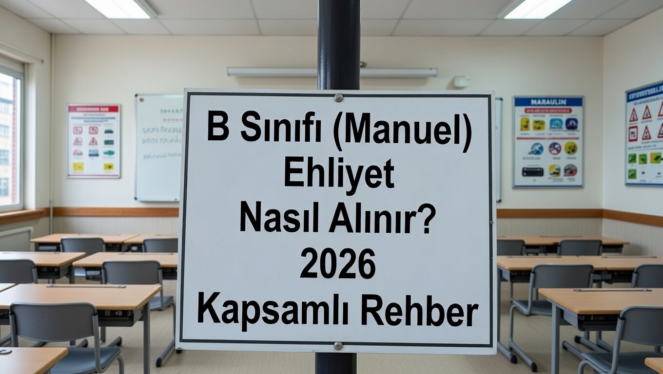 B Sınıfı (Manuel) Ehliyet Nasıl Alınır 2026 Kapsamlı Rehber