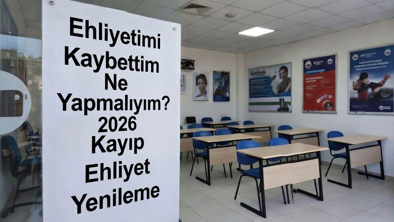 Ehliyetimi Kaybettim Ne Yapmalıyım 2026 Kayıp Ehliyet Yenileme